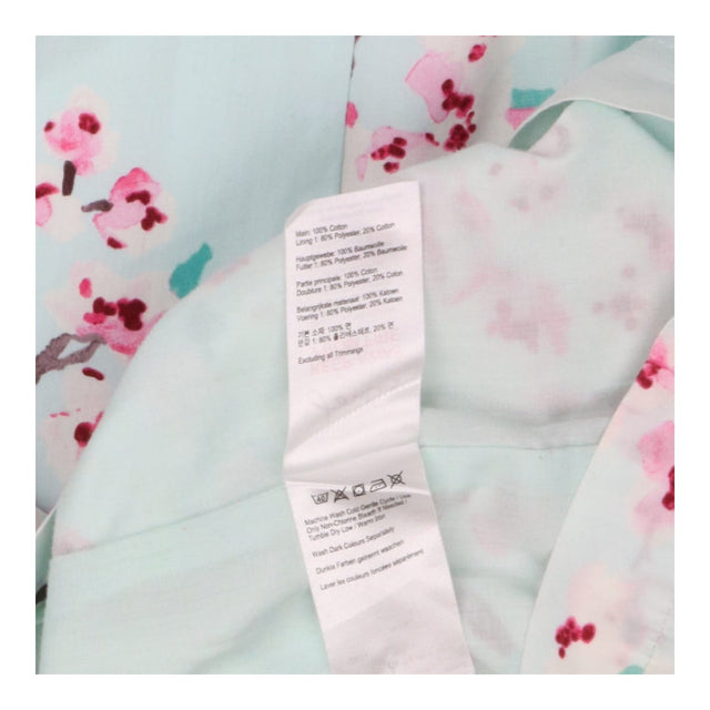 Blue Cherry Blossom Elise Midi Dress – Zip Back, D