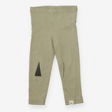 Leggings Green Knee Appliques