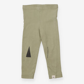 Leggings Green Knee Appliques