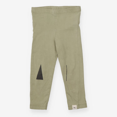 Leggings Green Knee Appliques