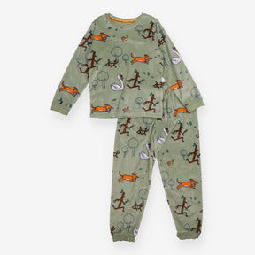 Pyjamas velour green Stick Man