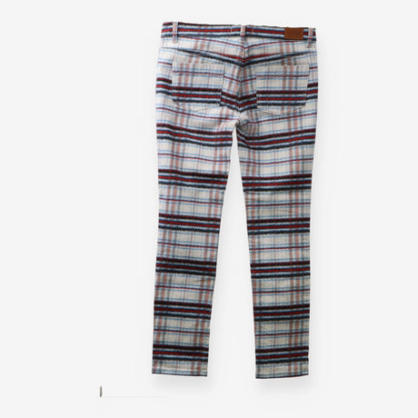 See by Chloé Blue Red Plaid Skinny Jeans