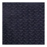 Top Navy Blue Textured Three Quarter Sleeve Pocket