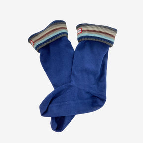 Hunter navy fleece welly socks