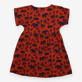 Dress Short Sleeve Rust Safari