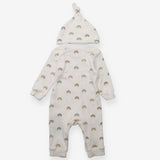 From Babies With Love Sleepsuit and Hat Rainbows