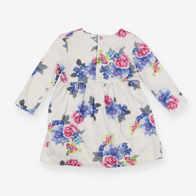 Dress long sleeve white floral