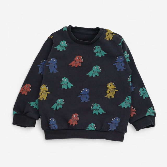 Tracksuit Grey Triceratops Print 2pcs