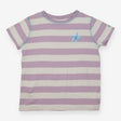 T-shirt purple stripe starfish