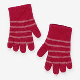 Pink stripe gloves