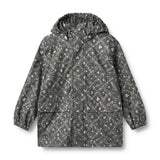 Forest Lake Checked Flowers Ollo Rainwear Jacket