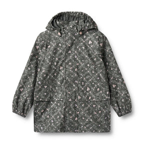 Forest Lake Checked Flowers Ollo Rainwear Jacket