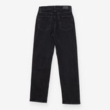 Topanga High-Rise Straight Leg Jeans in Washed Bla