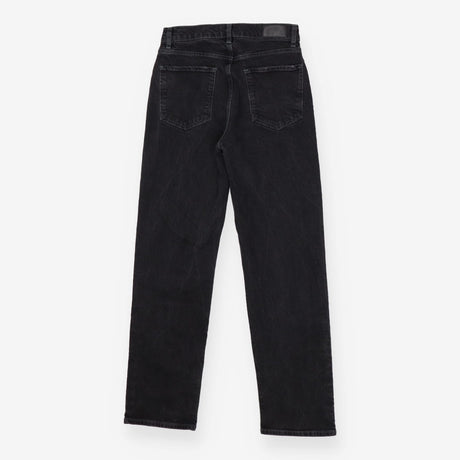 Topanga High-Rise Straight Leg Jeans in Washed Bla
