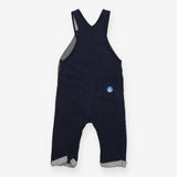 Jersey Dungarees Navy with Poppers
