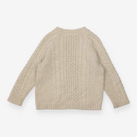 Cream cable knit grandad jumper