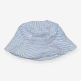 Hat bucket blue stripe seersucker