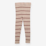 Leggings Ribbed Beige and Brown Striped