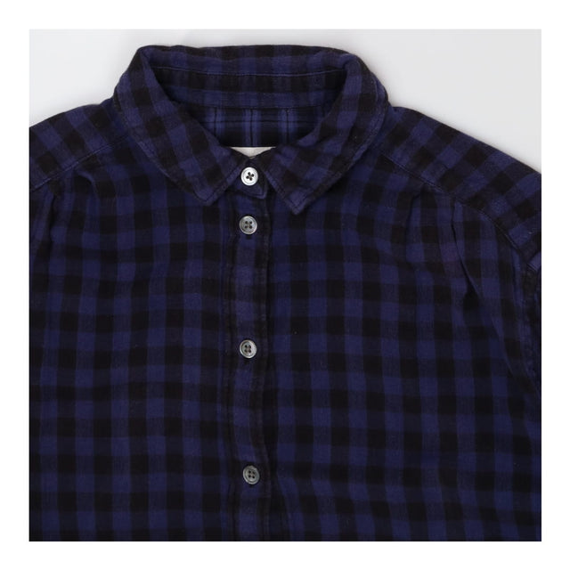 Shirt Blue Check Long Sleeve
