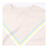 Sweatshirt Winona Chevron Stripe Grey Marl Blue Ye