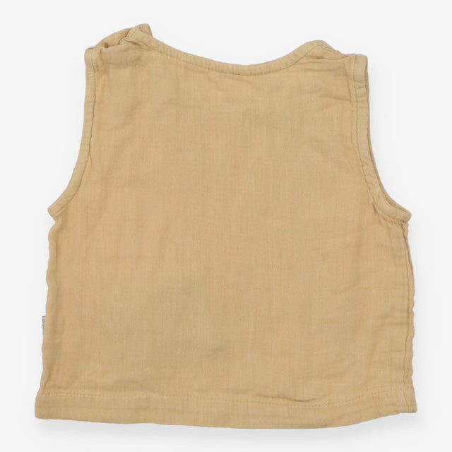 Vest linen yellow