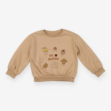 Sweatshirt Beige with nature plant