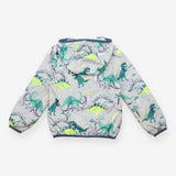 Grey Dinosaurs Lightweight Coat