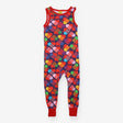 Dungarees jersey blue coloured spade shapes