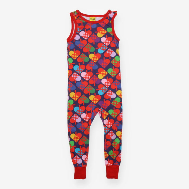 Dungarees jersey blue coloured spade shapes