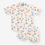 Pyjamas Short & Shirt Birds Flowers