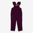 Cord Dungaree Purple with Ruffled Shoulder Straps