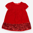 Party Dress Red Velvet and Sequins