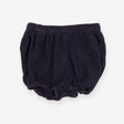 Navy cord bloomer shorts