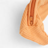 sleepsuit zip orange ribbed