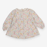 Dress Collared White Floral Mice and Bunnies