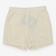 Woven Short White and Yellow