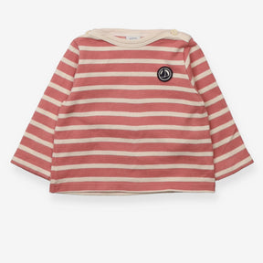 Top Long Sleeve Pink Stripe