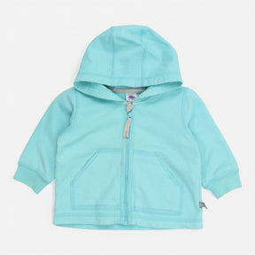 Hoodie Jersey Aqua Blue