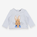 Sweatshirt Jersey Blue & White Stripe Peter Rabbit