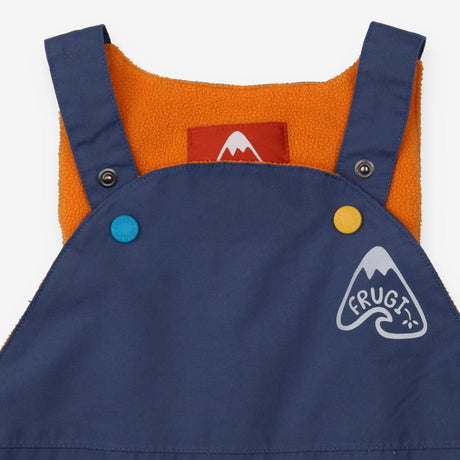Blue fleece lined waterproof dungarees
