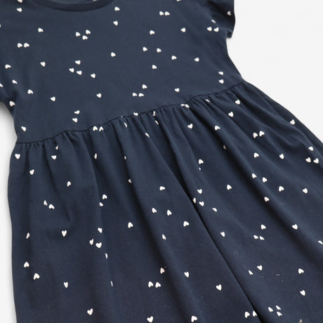 Dress Short Sleeve Navy Hearts