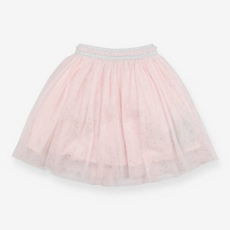 Skirt pink tulle silver band stars
