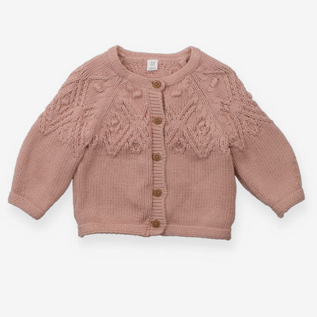 Cardigan Pink Cable Knit