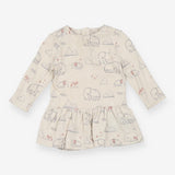 Tunic cream frill mammoths and mountains