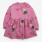 Dress jersey pink LS mouse hearts Bring the Magic