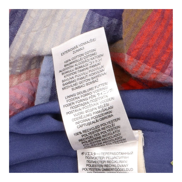 Skirt Pebble Drop Check Seersucker Cotton Midi
