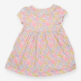 Neon floral jersey dress