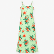 Dress Green Tropical Floral Cami Maxi