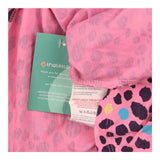 Dress Short Sleeve Blue and Pink Leopard on Holida