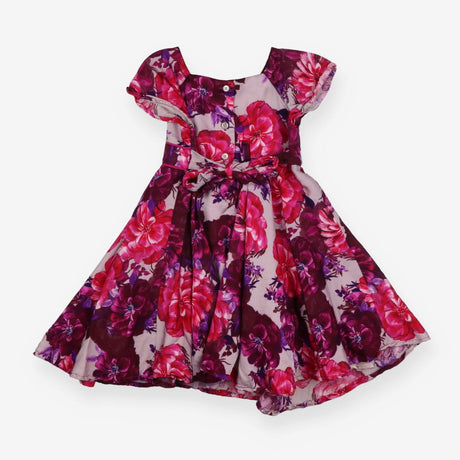 Dress red floral